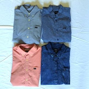 RVCA Short Sleeve Button Up - Lot of 4 (Small)